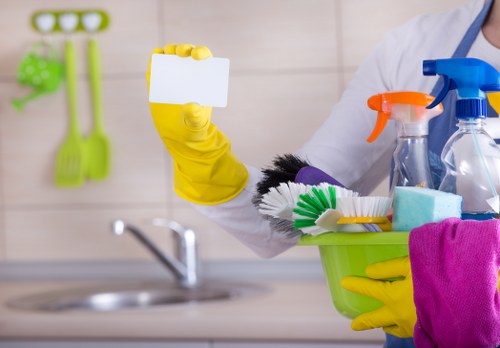 Detailed post-construction cleaning in a Kennington property interior