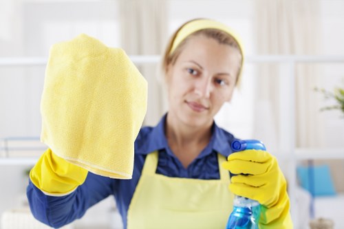 Professional deep cleaning in Kennington kitchen area with detailed surface cleaning
