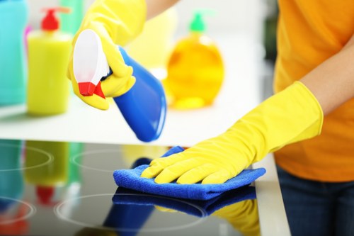 Cleaning a commercial building exterior in Kennington